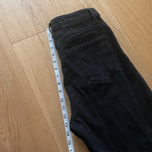 OAK + FORT BLACK  STRAIGHT JEANS - S - Picture 13 of 14